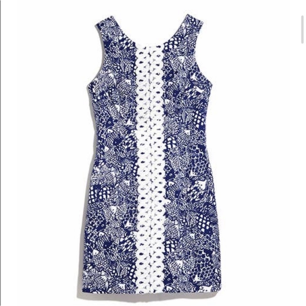 Lilly Pulitzer x Target Fish Print Resort Shift Dress- Size 4